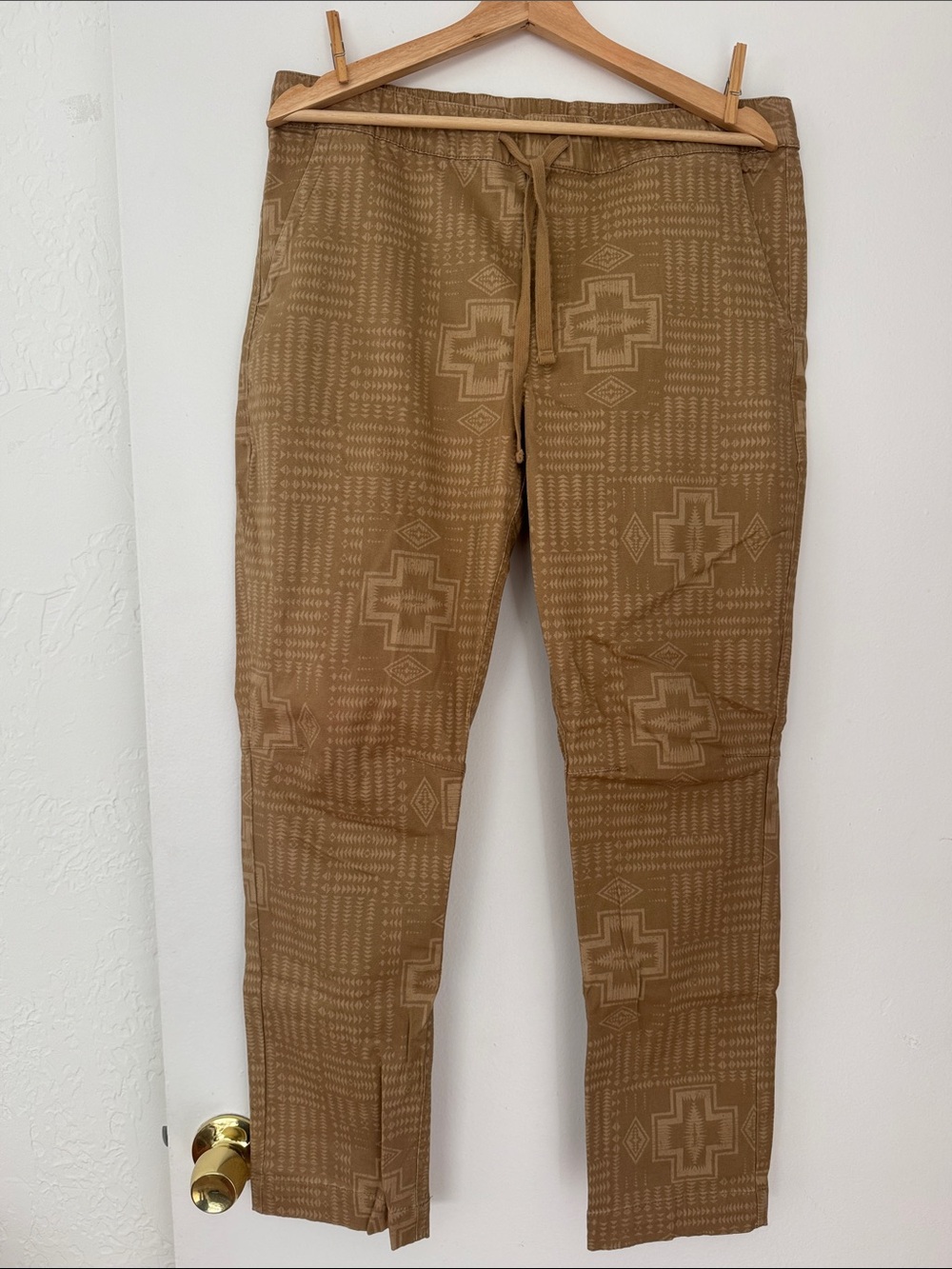 Pendleton Tan Geometric Drawstring Chinos - Picture 5 of 5